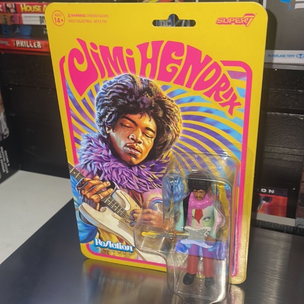 Jimmy Hendrix Super 7 Collectors Figurine.